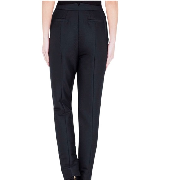 SASS & BIDE The Blackest Black Tailored Fitted Slim Skinny Wool Blend Pants, Blk - Picture 2 of 8